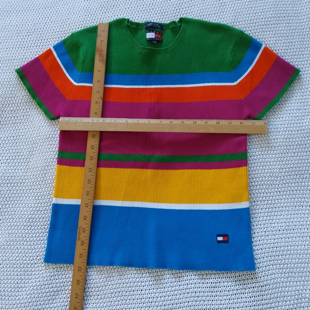 Tommy Hilfiger Multicolor Striped Crew Neck Sweater